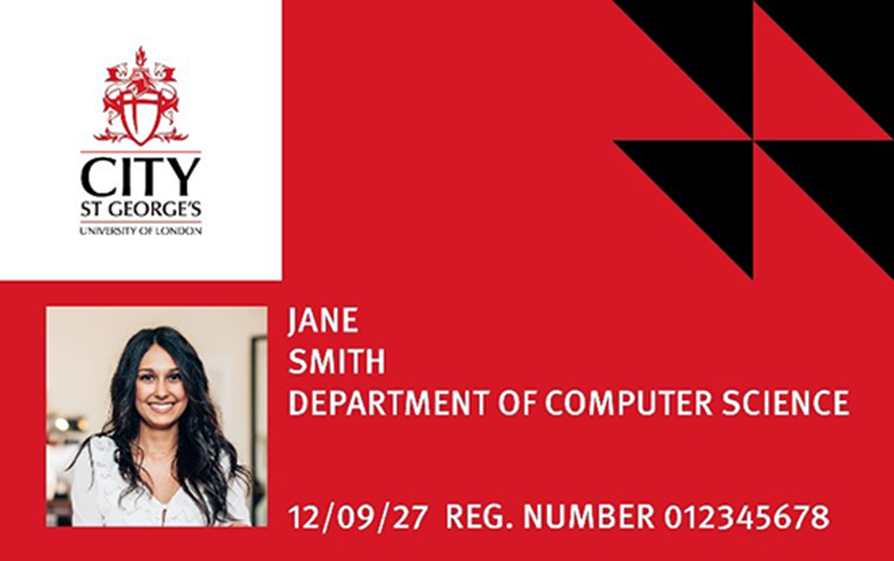 A student card with details from example student Jane Smith